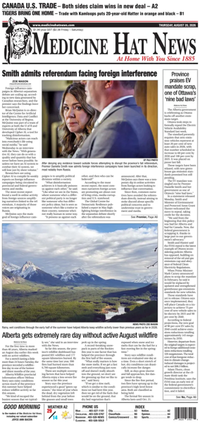 Cover of Medicine Hat News