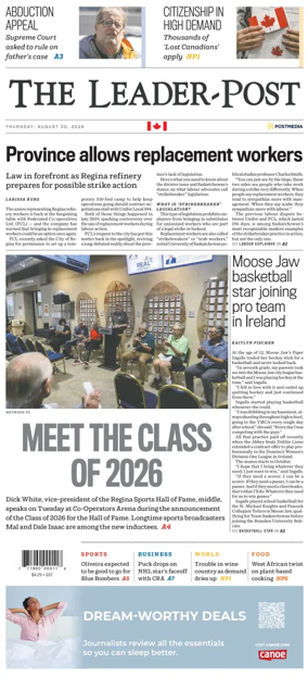 Cover of Regina Leader-Post