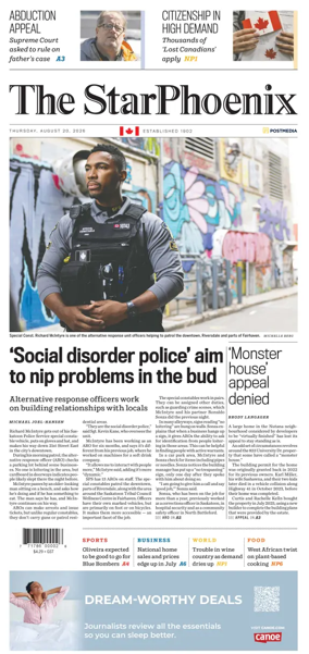 Cover of Saskatoon StarPhoenix