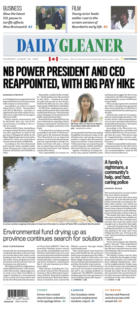 Cover of The Daily Gleaner