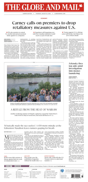 Cover of The Globe and Mail (Alberta Edition)