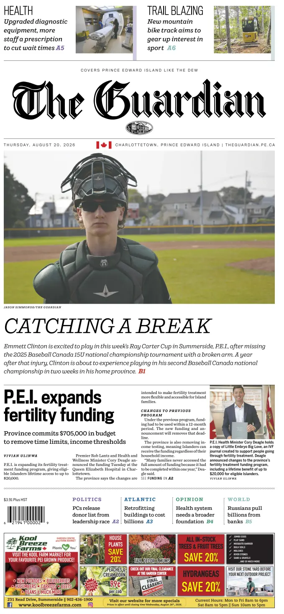 Cover of The Guardian (Charlottetown)