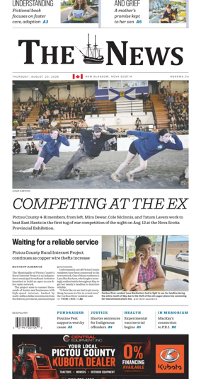 Cover of The News (New Glasgow)