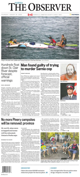 Cover of The Observer (Sarnia)