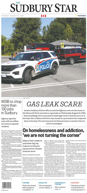 Cover of The Sudbury Star