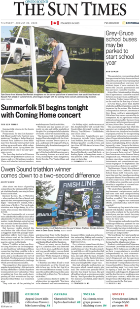 Cover of The Sun Times (Owen Sound)