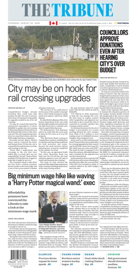 Cover of The Tribune (New Brunswick)