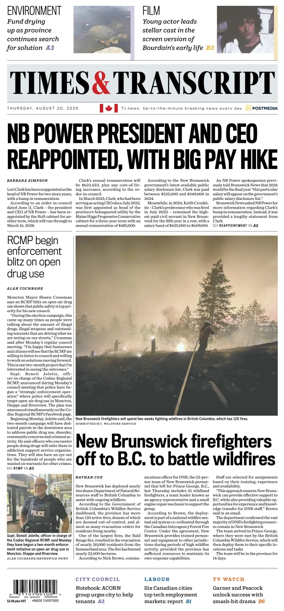 Cover of Times & Transcript