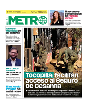 Cover of Publimetro Chile
