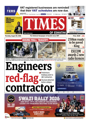 Cover of Times of Eswatini