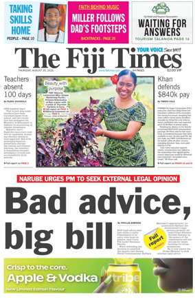 Cover of The Fiji Times