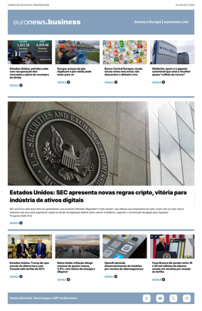 Cover of Euronews Business (Portuguese)