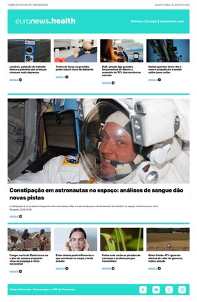 Cover of Euronews Health (Portuguese)