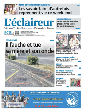 Cover of L'Eclaireur (Vimeu Trois villes soeurs Vallee de la Bresle)