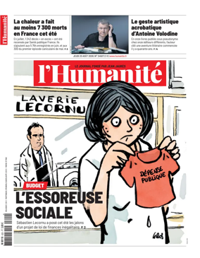 Cover of L'HUMANITE