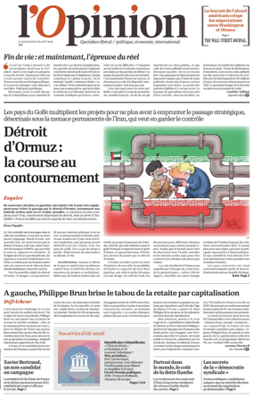 Cover of L'Opinion