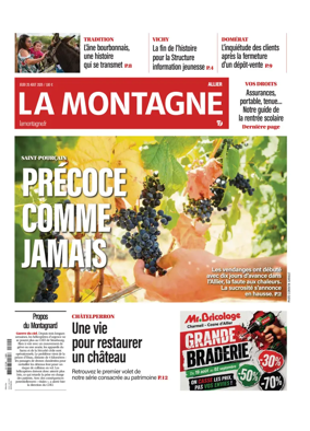 Cover of La Montagne (Vichy)