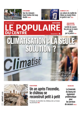 Cover of Le Populaire du Centre (Haute-Vienne)