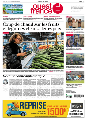 Cover of Ouest France (Cholet)