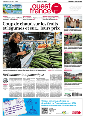 Cover of Ouest France (Loudeac / Rostrenen)