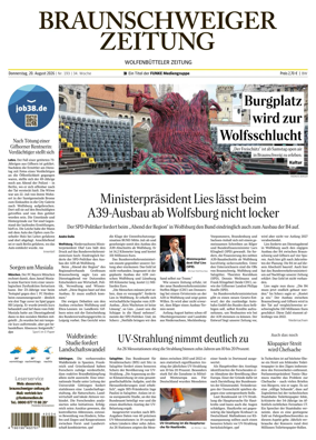 Cover of Braunschweiger Zeitung (Braunschweig)