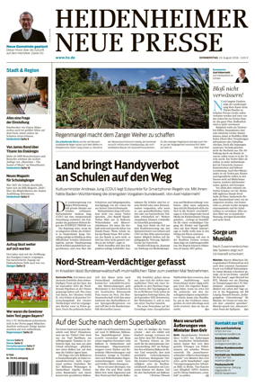 Cover of Heidenheimer Neue Presse