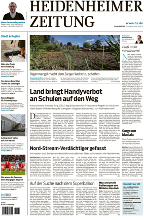 Cover of Heidenheimer Zeitung