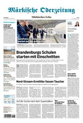 Cover of Markische Oderzeitung Strausberg