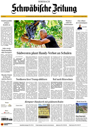Cover of Schwabische Zeitung (Biberach)