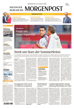 Cover of Solinger Bergische Morgenpost/Remscheid