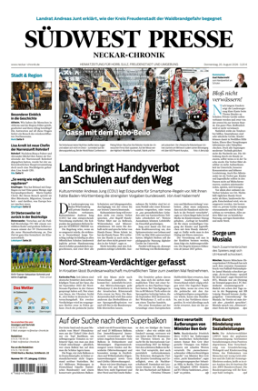 Cover of SUDWEST PRESSE - Neckar-Chronik