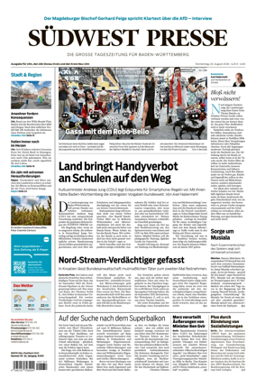 Cover of Sudwest Presse