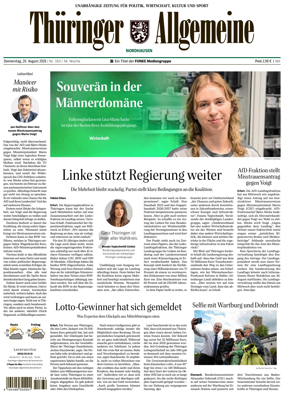Cover of Thuringer Allgemeine (Nordhausen)