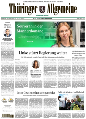 Cover of Thuringer Allgemeine (Weimar)