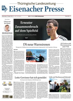Cover of Thuringische Landeszeitung (Eisenach)