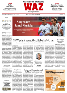 Cover of Westdeutsche Allgemeine Zeitung (Witten)
