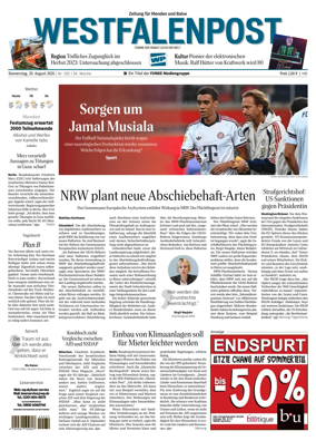 Cover of Westfalenpost (Menden)