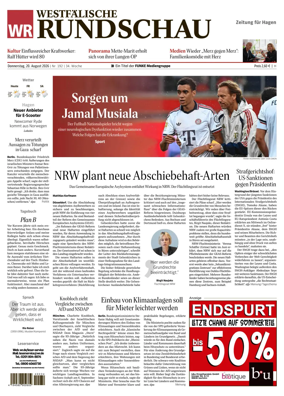 Cover of Westfalische Rundschau (Hagen Hohenlimburg)