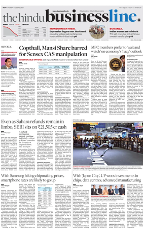 Cover of BusinessLine (Delhi)