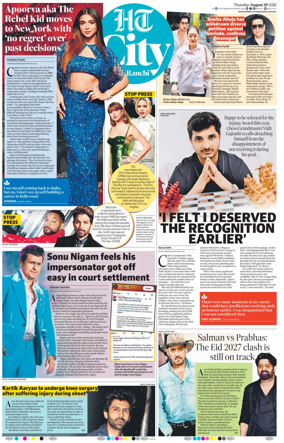 Cover of Hindustan Times (Ranchi) - Live