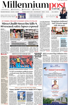 Cover of Millennium Post (Kolkata)