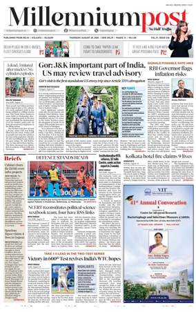 Cover of Millennium Post