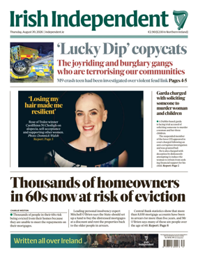 Cover of Irish Independent
