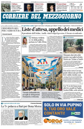 Cover of Corriere del Mezzogiorno (Puglia)