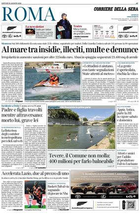 Cover of Corriere della Sera (Roma)