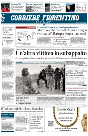 Cover of Corriere Fiorentino