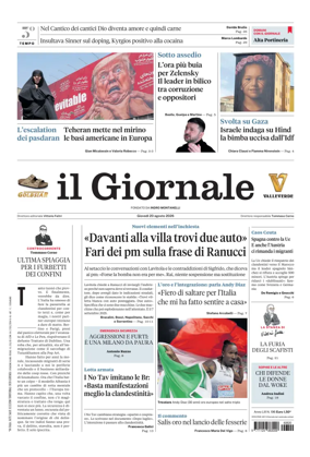 Cover of Il Giornale (Italy)