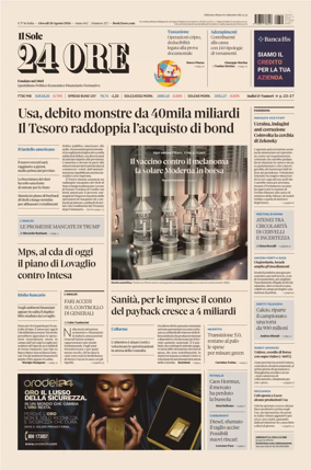 Cover of Il Sole 24 Ore