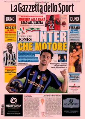Cover of La Gazzetta dello Sport