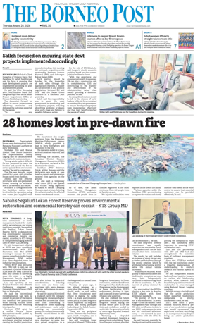 Cover of The Borneo Post (Sabah)